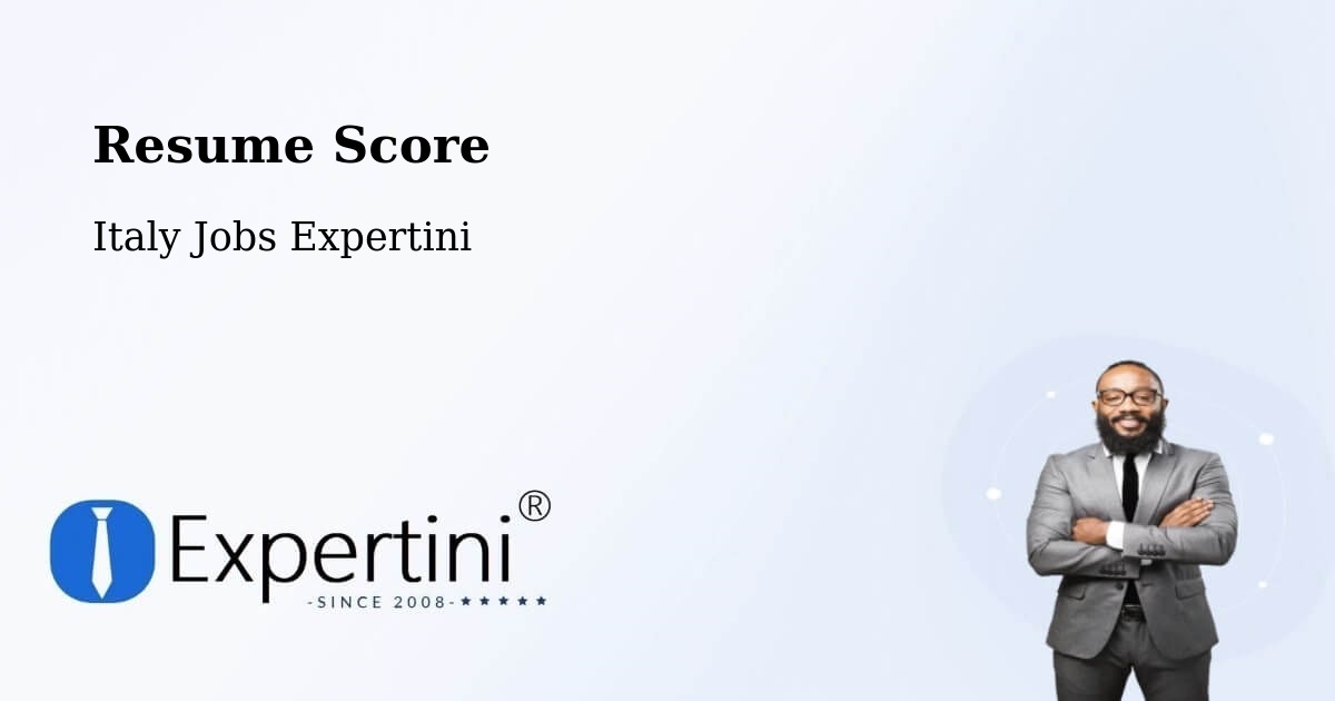 Resume Score & Job Description Match Tool – Signa - Italy Jobs Expertini